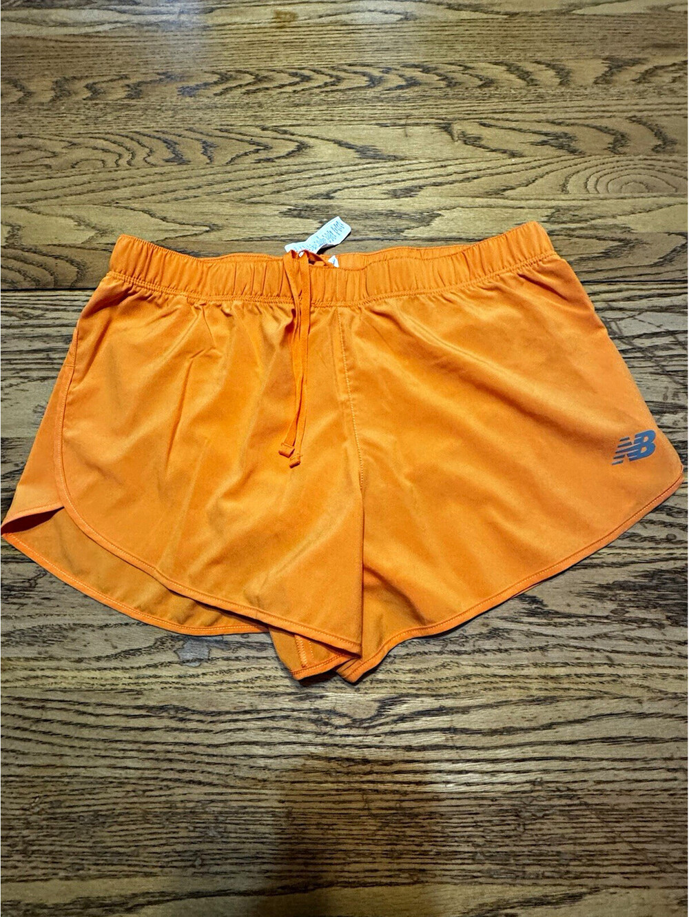 New Balance Womens L Orange Sport Short 3” Running Built In Liner